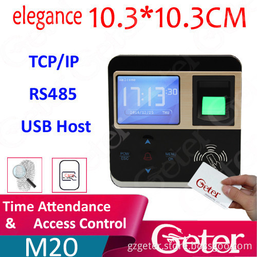 M20 Spanish biometric fingerprint reader access control system